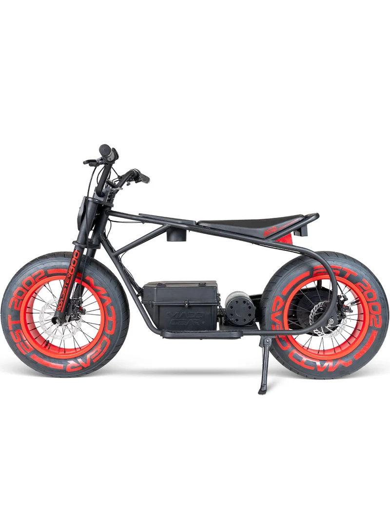Madd Gear Roadster 600 Electric Mini Bike - Black Red