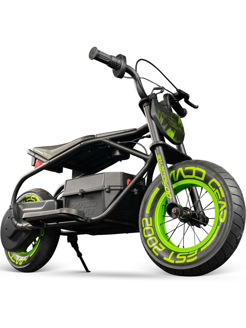 Madd Gear Roadster 400 Electric Mini Bike - Black Green