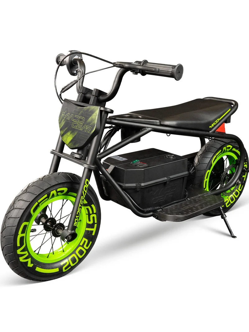 Madd Gear Roadster 400 Electric Mini Bike - Black Green