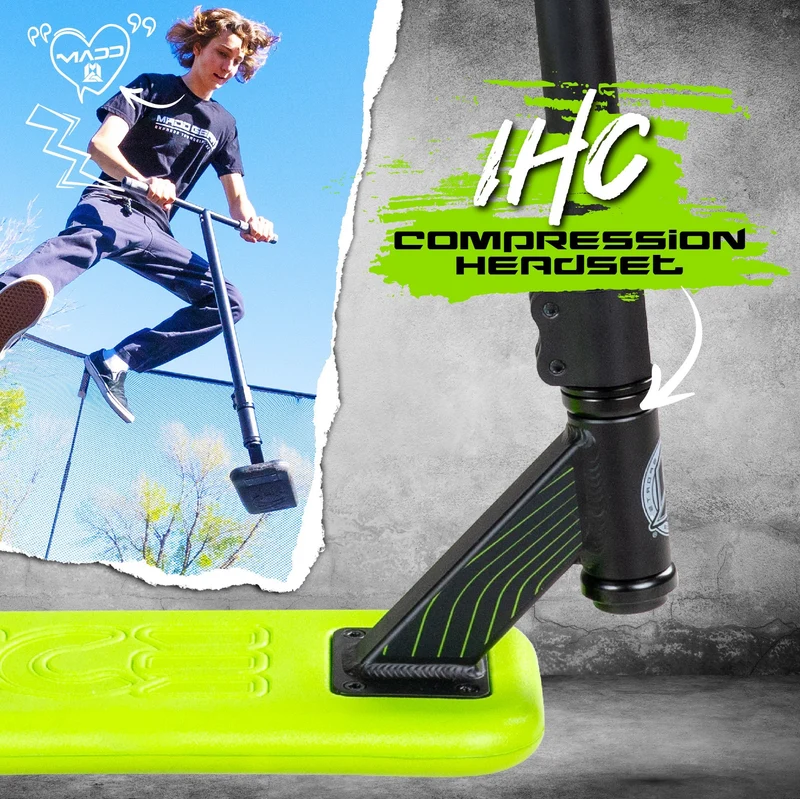 MG Bounce Trampoline Pro Stunt Scooter - Green