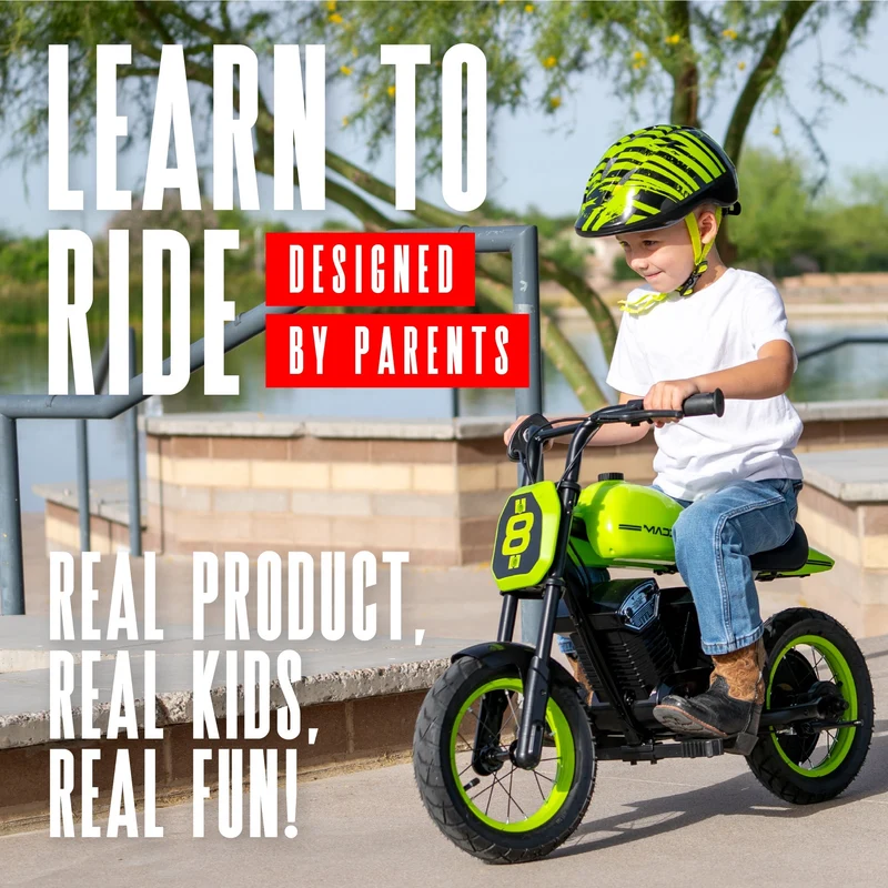 Madd Gear My 1st Mini Electric Motorcycle - Green Black