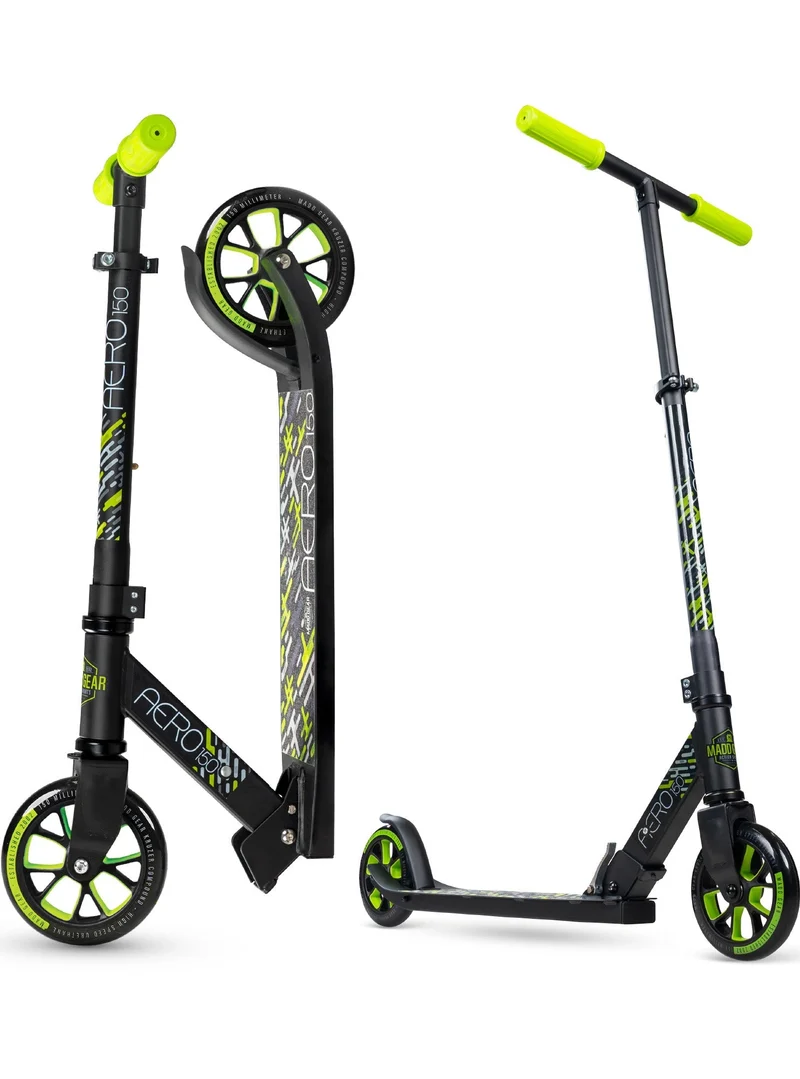 Aero 150 Folding Scooter - Black Green