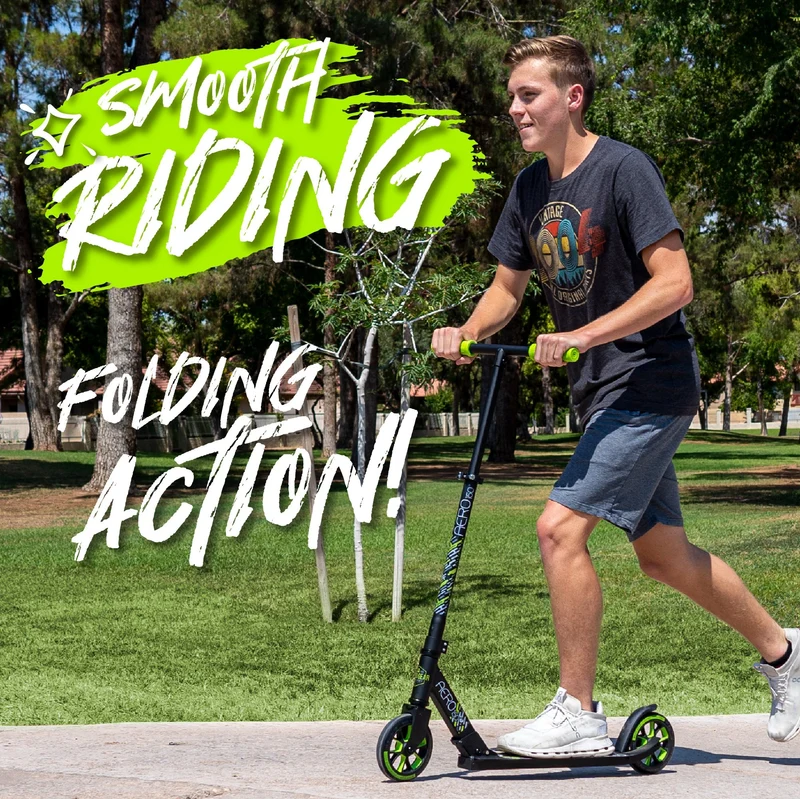 Aero 150 Folding Scooter - Black Green