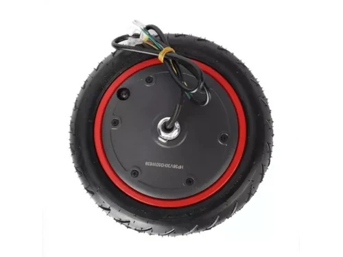 Motor 350W 36V + Luftreifen 8,5 Zoll, Elektroroller-Hinterradnaben Motor Antriebsräder für Xiaomi M365Pro