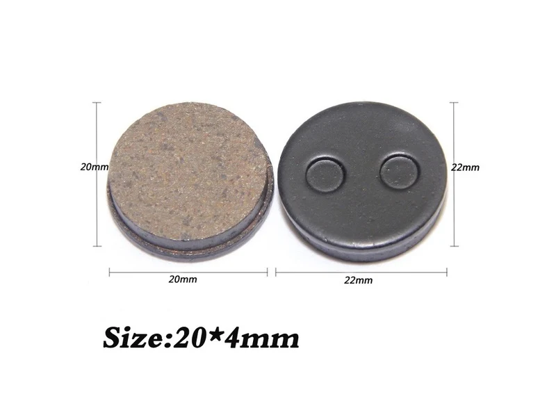 Bremsbeläge Harz Halbmetall 22224mm 1 Paar Schwarz für Xiaomi M365
