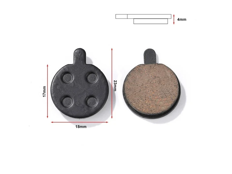 Bremsbeläge Harz Halbmetall 18234mm 1 Paar Schwarz für Xiaomi M365 Pro
