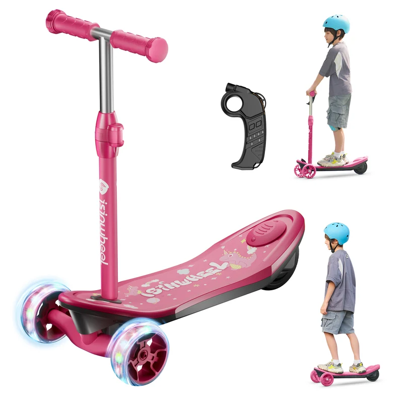 MiniSpider 2-in-1 Elektrischer Dreirad-Kinderscooter und Skateboard für Kinder ab 3 Jahre (Höhenverstellbare)