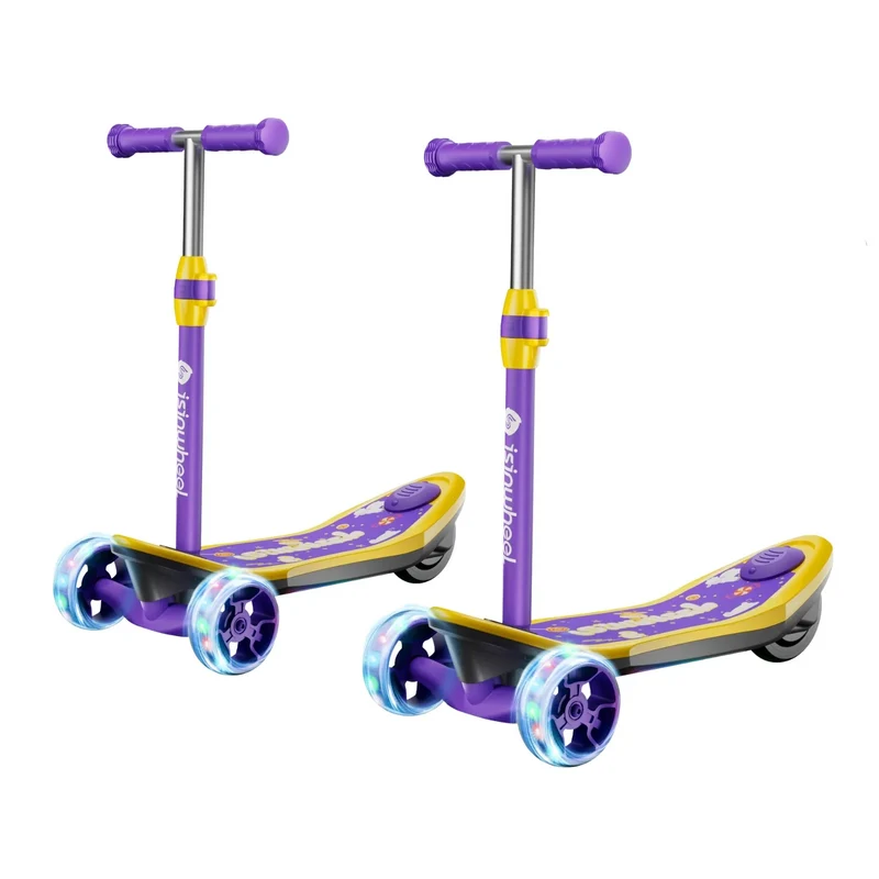 MiniSpider 2-in-1 Elektrischer Dreirad-Kinderscooter und Skateboard für Kinder ab 3 Jahre (Höhenverstellbare)