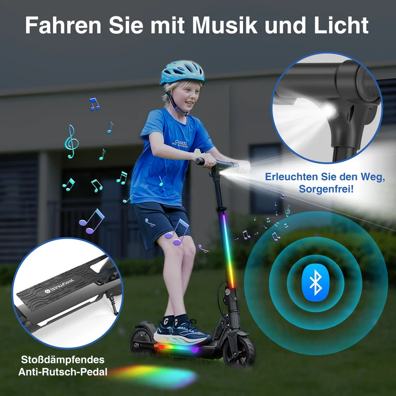 S4/S7 Kinderroller mit leuchtenden Rädern
