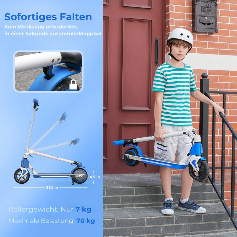 S4/S7 Kinderroller mit leuchtenden Rädern