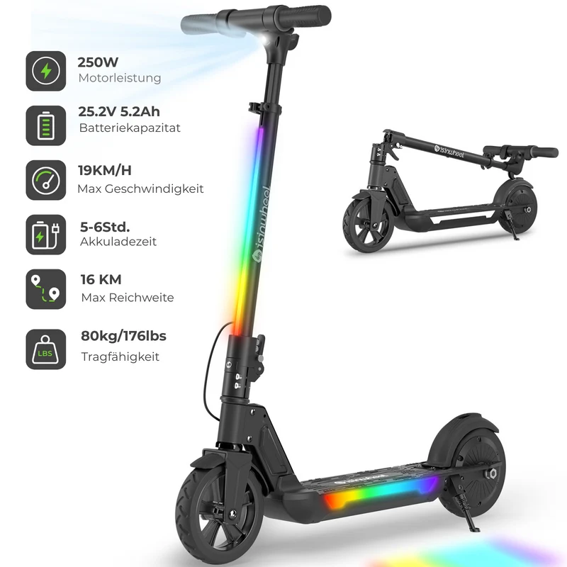 S4/S7 Kinderroller mit leuchtenden Rädern