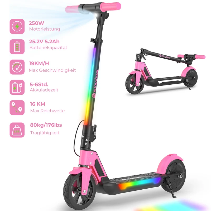 S4/S7 Kinderroller mit leuchtenden Rädern