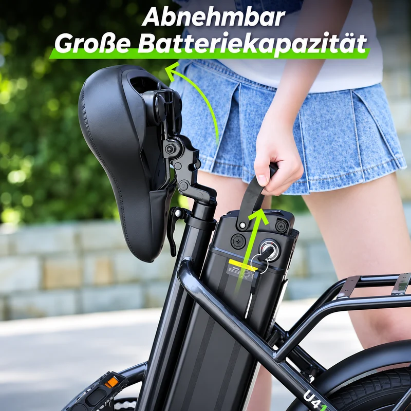 isinwheel U4 Klapp-E-Bike Urban bis zu 88 km Reichweite