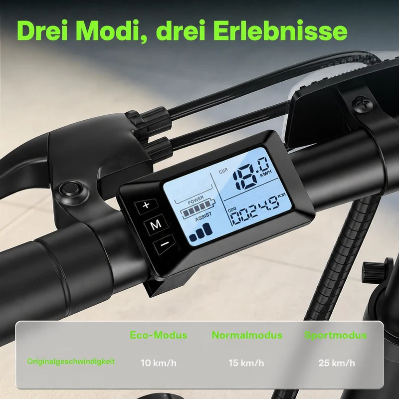 isinwheel U4 Klapp-E-Bike Urban bis zu 88 km Reichweite