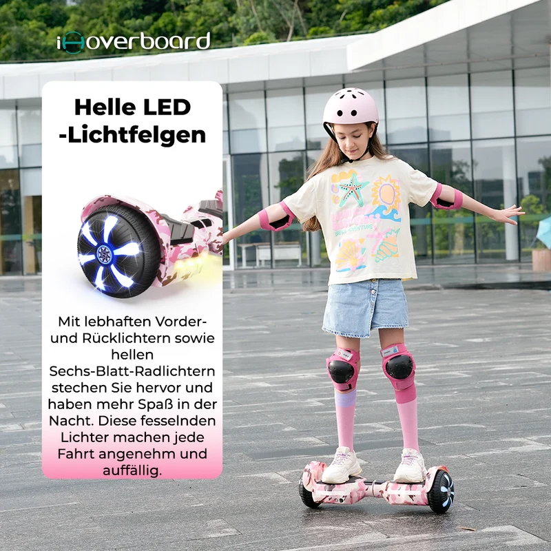 iHoverboard H2 Rosa Bluetooth Hoverboard 6.5"