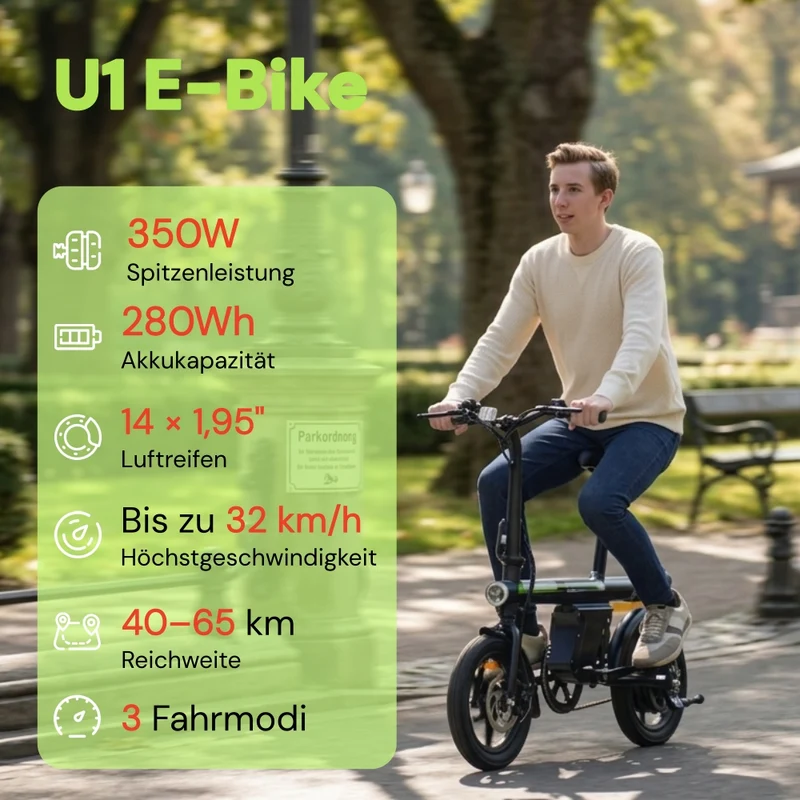 U1 / EB1S Kompaktes E-Bike Faltbar