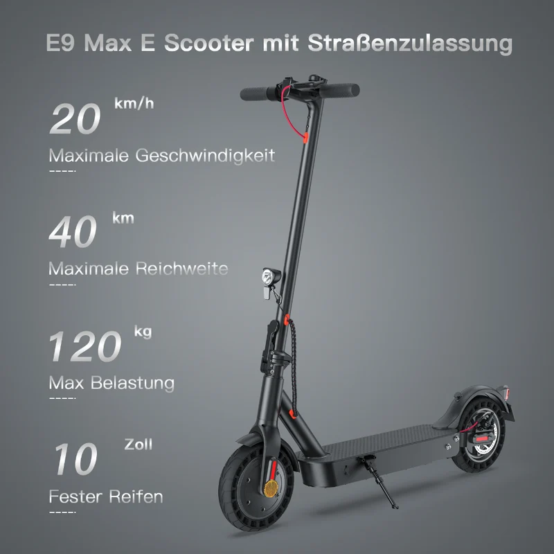iScooter 500W 10" E9TMax E-Scooter Bündelverkauf