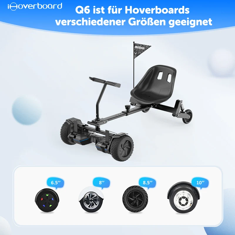 Q6 Hoverboard Sitz(NICHT kompatibel mit H1 Hoverboard)