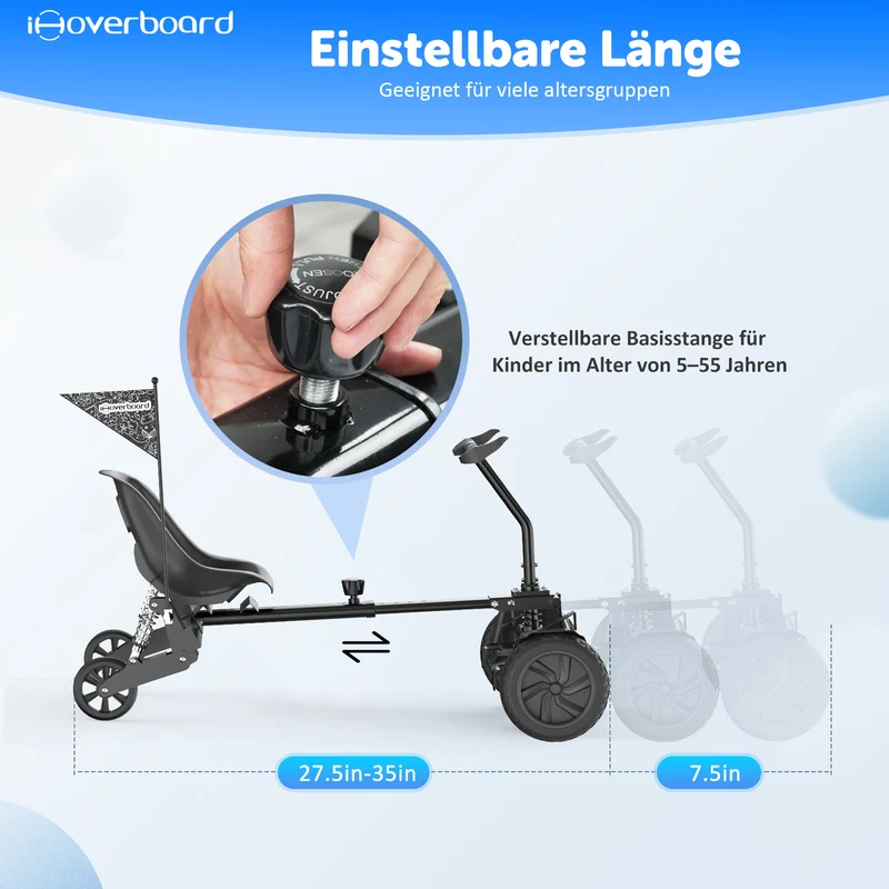 Q6 Hoverboard Sitz(NICHT kompatibel mit H1 Hoverboard)