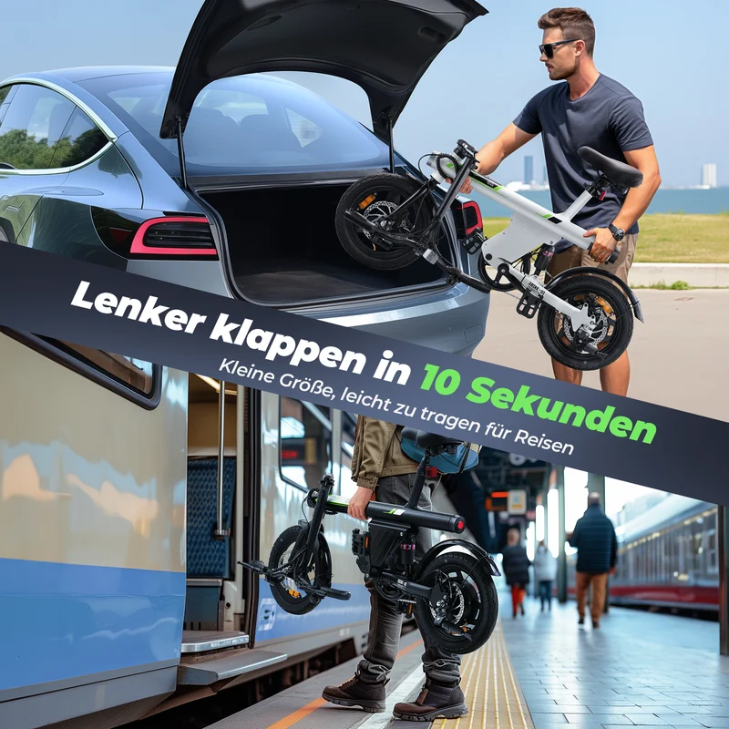 isinwheel U1 Ultraleicht Faltbares E-Bike