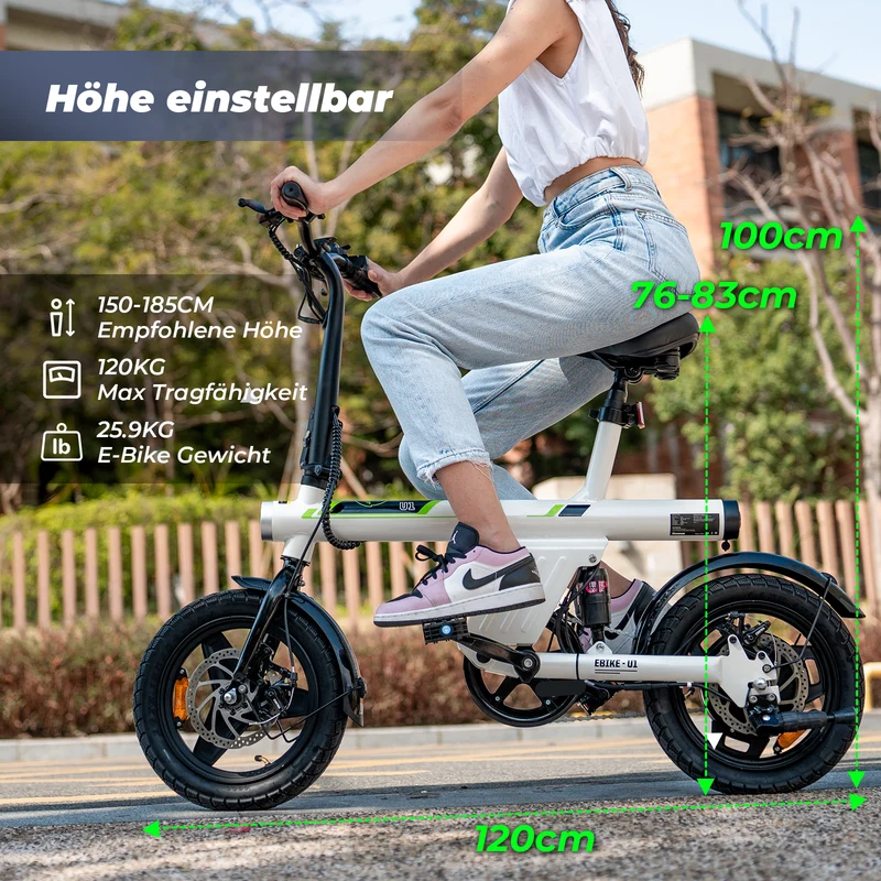 isinwheel U1 Ultraleicht Faltbares E-Bike