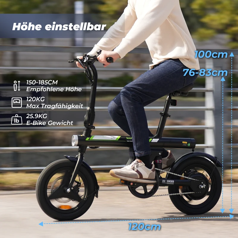 isinwheel U1 Ultraleicht Faltbares E-Bike