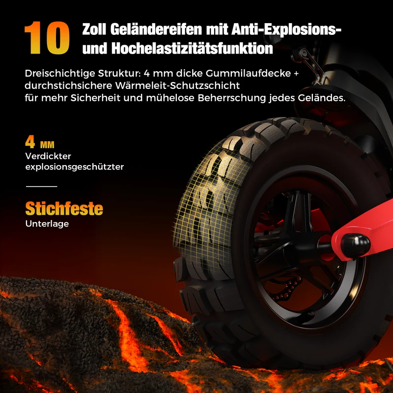 isinwheel T8 High-Performance Offroad E-Scooter Mit Straßenzulassung (ABE, eKFV)