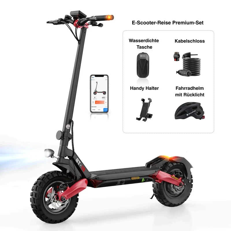 isinwheel T8 High-Performance Offroad E-Scooter Mit Straßenzulassung (ABE, eKFV)