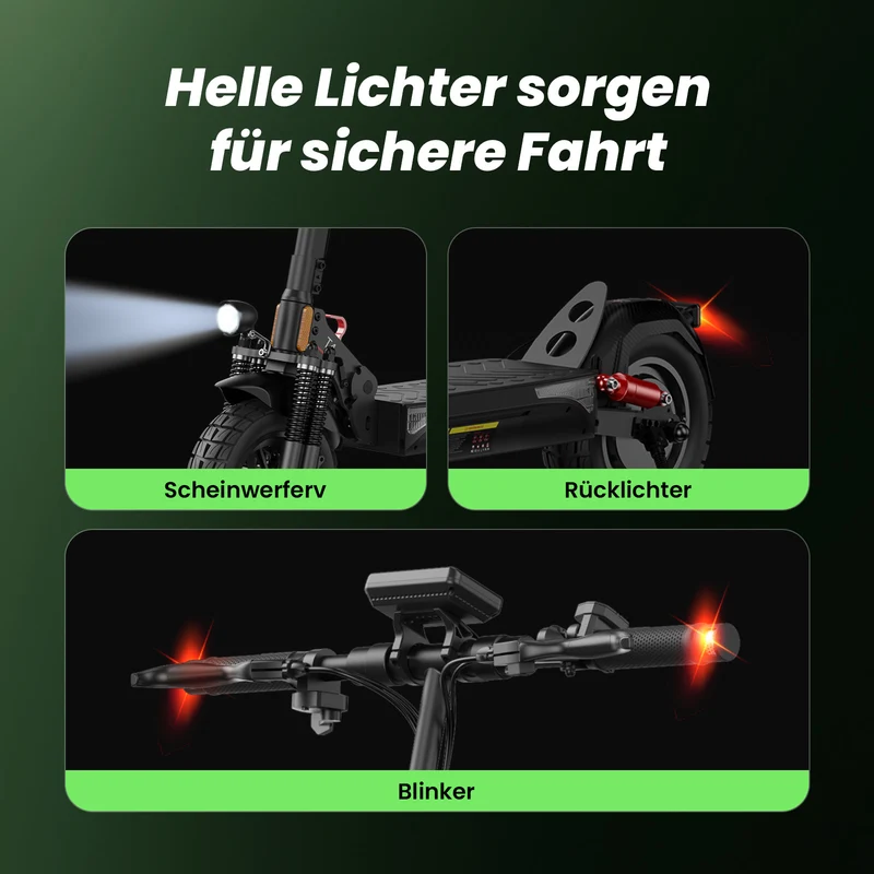 isinwheel T4 All-Terrain Offroad E-Scooter Mit Straßenzulassung (ABE, eKFV)