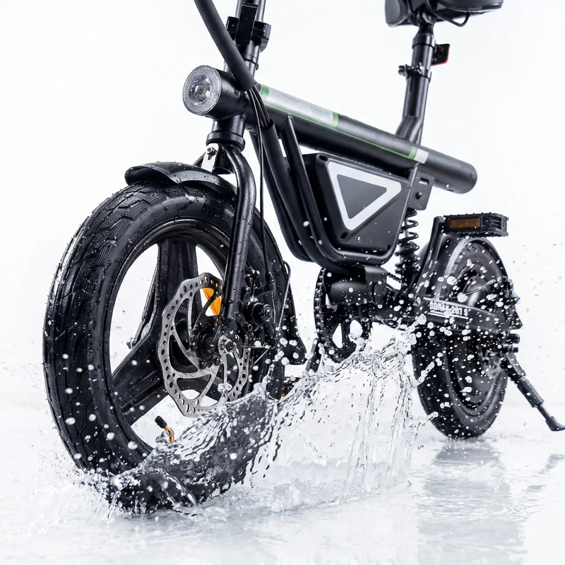 isinwheel EB1S Faltbares E-Bike 55+km mit Schnellem Laden