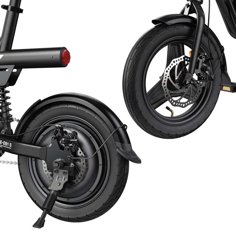 isinwheel EB1S Faltbares E-Bike 55+km mit Schnellem Laden