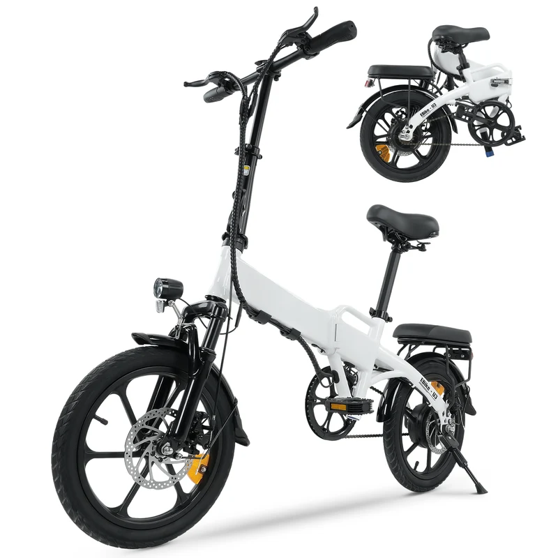 isinwheel EB1S Faltbares E-Bike 55+km mit Schnellem Laden