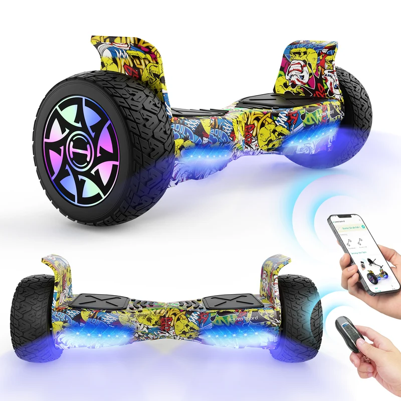 iHoverboard H8/H8MAX LED Schwarz Hoverboard Gelände 8.5"