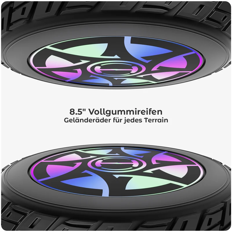 H8/H8MAX LED Gelbes Hoverboard Gelände 8.5"