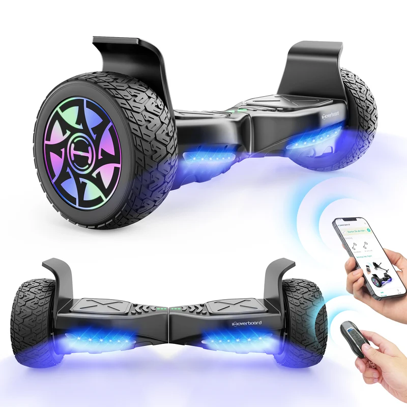 iHoverboard H8/H8MAX LED Schwarz Hoverboard Gelände 8.5"