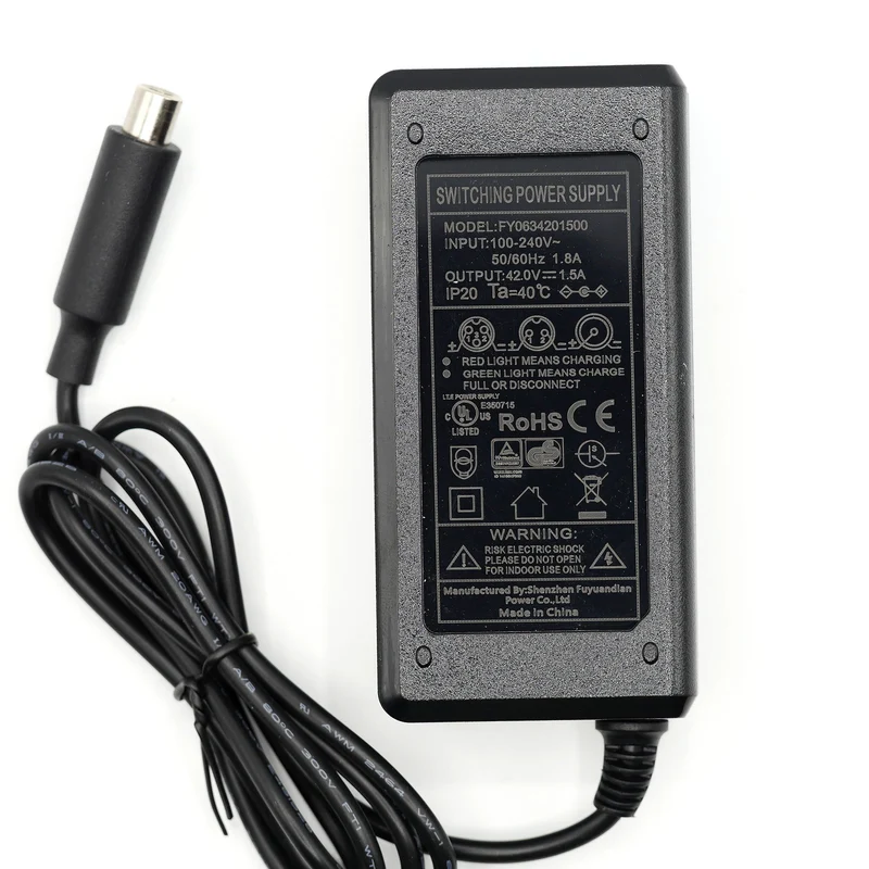 Leqi A11 Ladegerät 42V 1.5A + Stromkabel