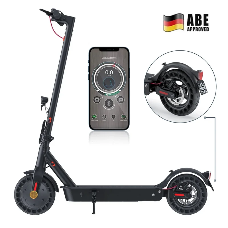 E9TMax City-Pendler E-Scooter 40KM Reichweite Mit Straßenzulassung (ABE, eKFV)