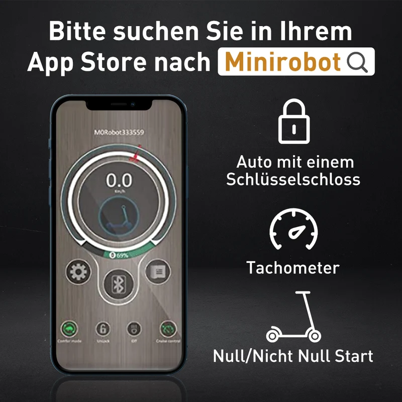 isinwheel E9 Ultraleicht Kompakter E-Scooter Mit Straßenzulassung (ABE, eKFV)