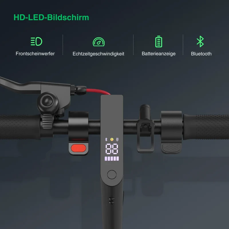 isinwheel E9 Ultraleicht Kompakter E-Scooter Mit Straßenzulassung (ABE, eKFV)