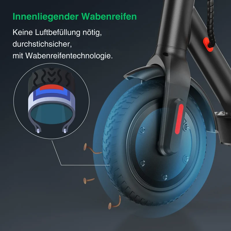 isinwheel E9 Ultraleicht Kompakter E-Scooter Mit Straßenzulassung (ABE, eKFV)
