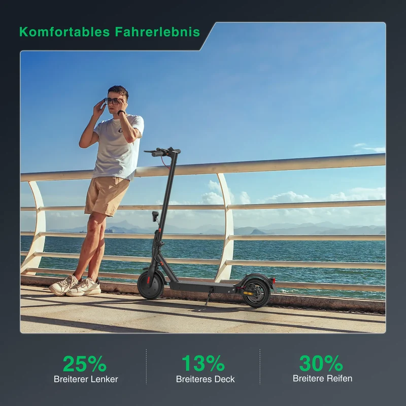 isinwheel E9 Ultraleicht Kompakter E-Scooter Mit Straßenzulassung (ABE, eKFV)