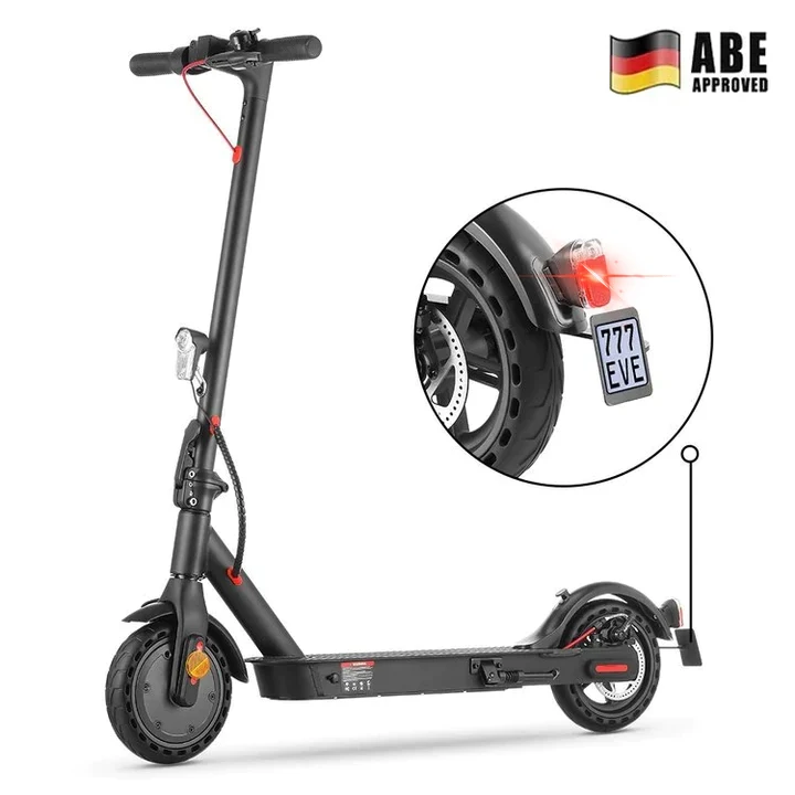 isinwheel E9 Faltbarer E-Scooter Doppelfederung Mit Straßenzulassung (ABE,eKFV)
