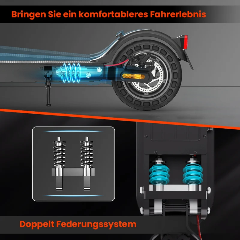 iScooter 500W 10" E9TMax E-Scooter Mit Straßenzulassung (ABE,eKFV)