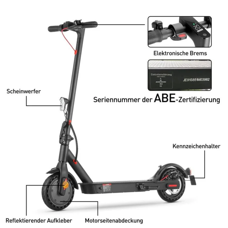 iScooter E9-Serie E-Scooter Mit Straßenzulassung (ABE,eKFV)