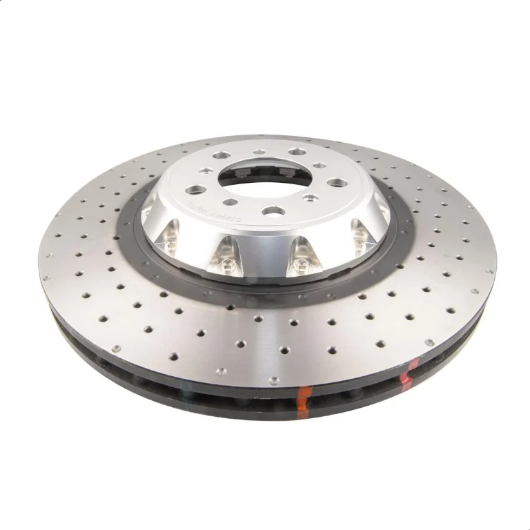 DBA53298SLVXD - 5000 series - Crossed Drilled & Dimpled Silver Hat - für BMW M2 / M3 / M4