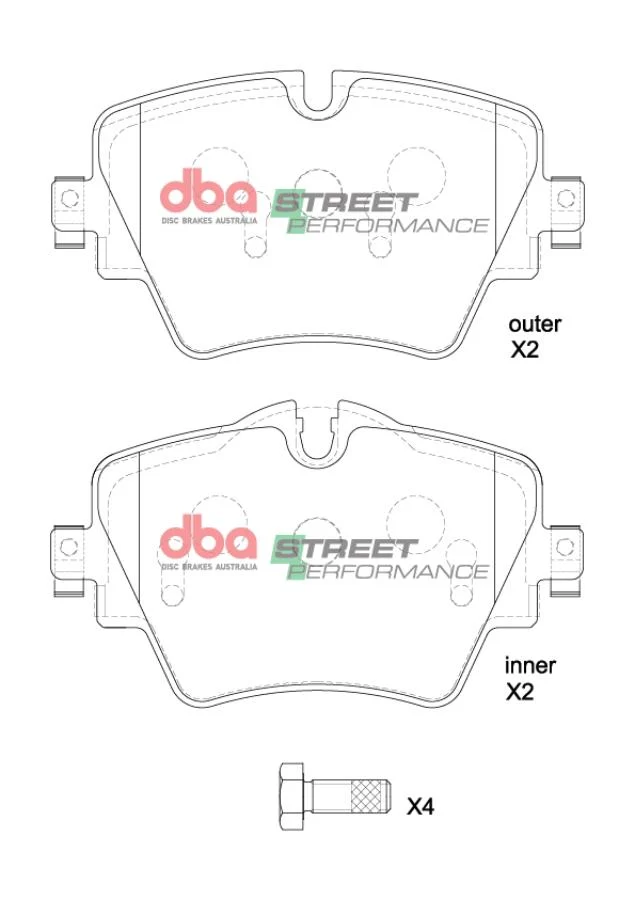 DB2377SP - Brake Pads Street Performance | Front Axle - für BMW 1- / 2- / 3- / 4- / 5 Series / X1 / X2 / X4 / Z4 / Minis