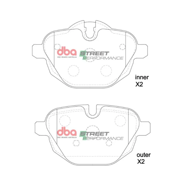 DB2225SP Brake Pads Street Performance | Rear Axle - für BMW 5- / 6- / 7 Series / X3 / X4 /Z4 / i8