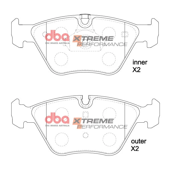 DB1522XP - Brake Pads Xtreme Performance | Front Axle - für BMW 3 Series / X3 / Z4 / 6 / ZT / ZT-T / 75