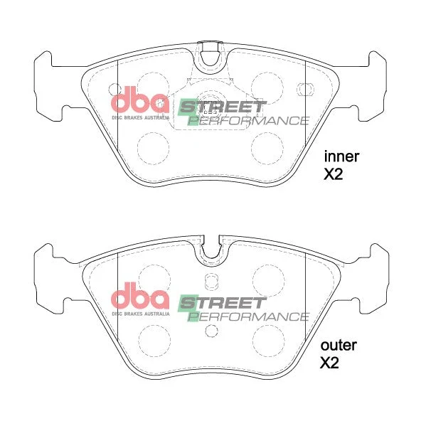 DB1522SP - Brake Pads Street Performance | Front Axle - für BMW 3 Series / X3 / Z4 / 6 / ZT / ZT-T / 75