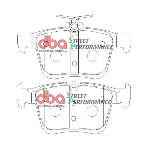 DBA42809S-2384SP - Brake Kit - Street Series T2 Slotted & Street Performance Brake Pads (2x DBA2830S + DB8849SP)